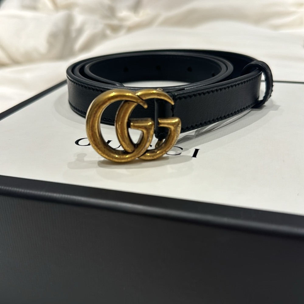 Gucci GG Marmont thin belt